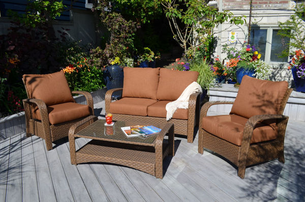 Picture of Regina 4 Piece All Weather Wicker Conversation Group